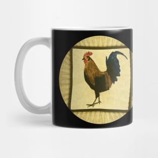 Little Red Rooster Yellow Mug